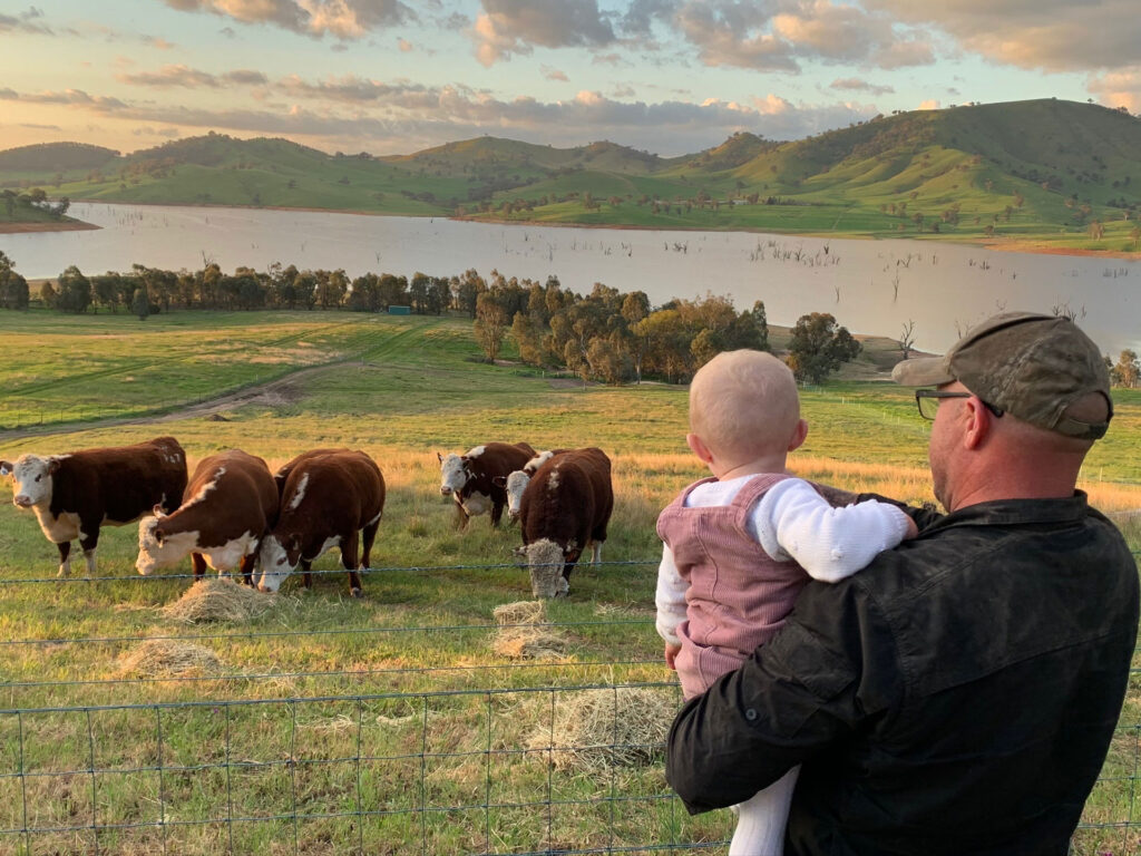 Luke Harris from Harbrae Herefords Farm Talgarno Victoria