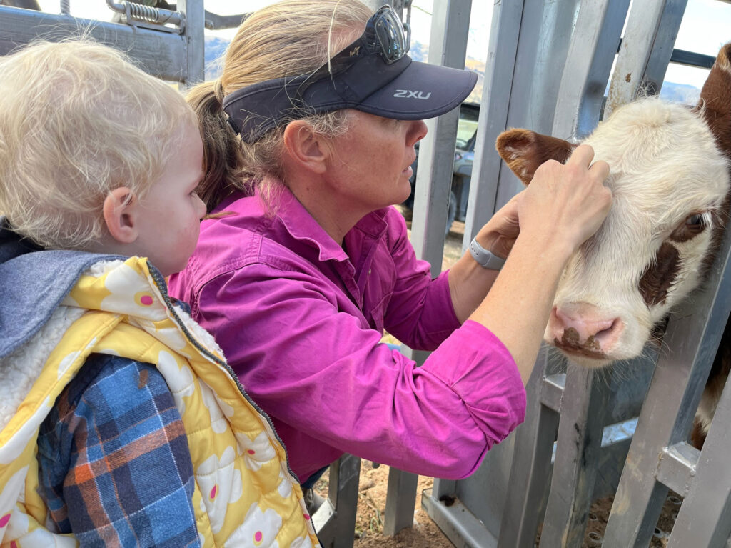 Nina Harris from Harbrae Herefords Farm Talgarno Victoria